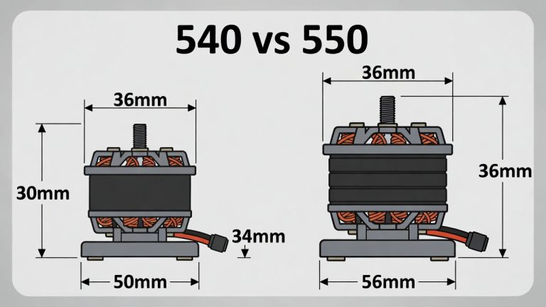 540 vs 550 RC Motor