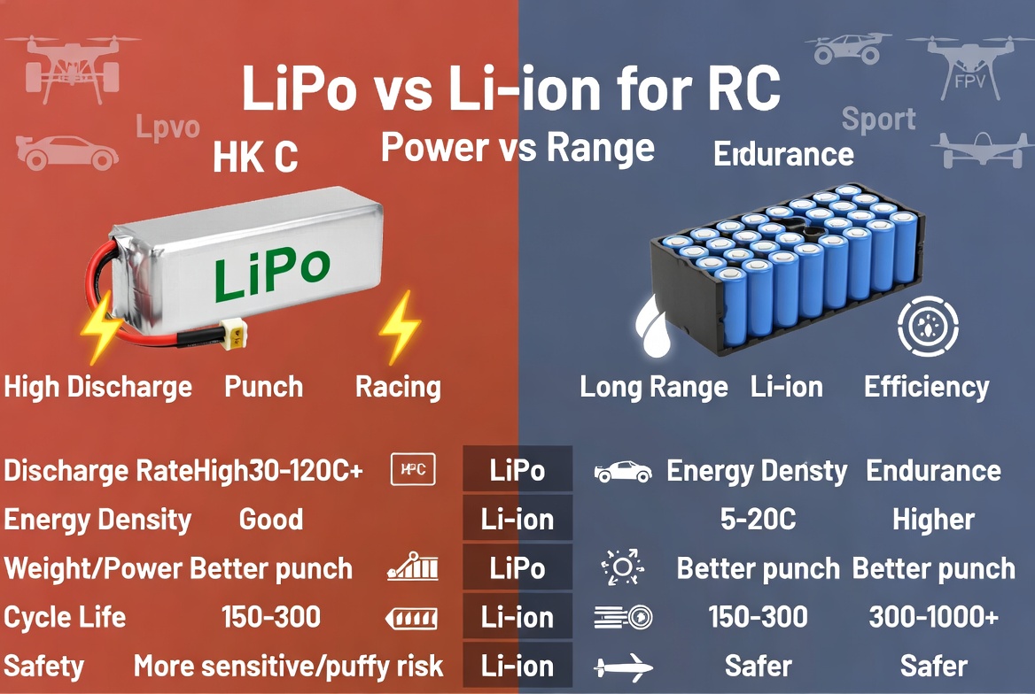 LiPo vs Li-ion Batteries for RC