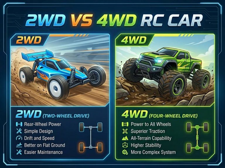 2WD vs 4WD RC Car
