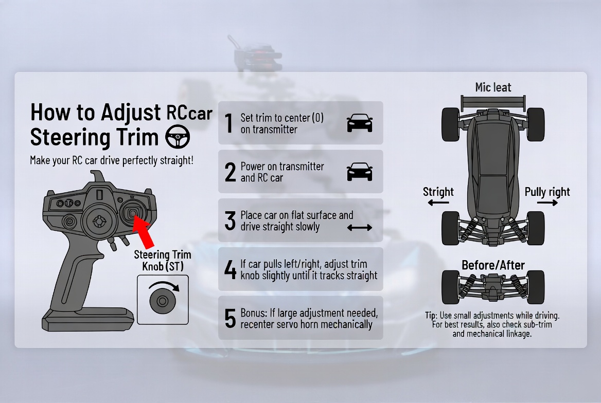 How to Adjust RC Car Steering Trim
