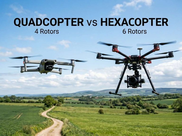 Quadcopter vs Hexacopter