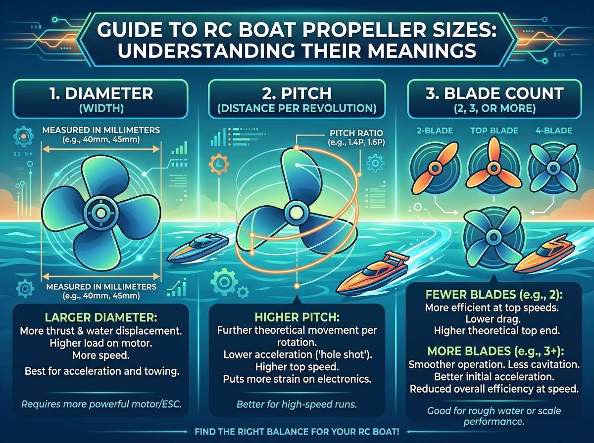 What Propeller Size Means in RC Boats