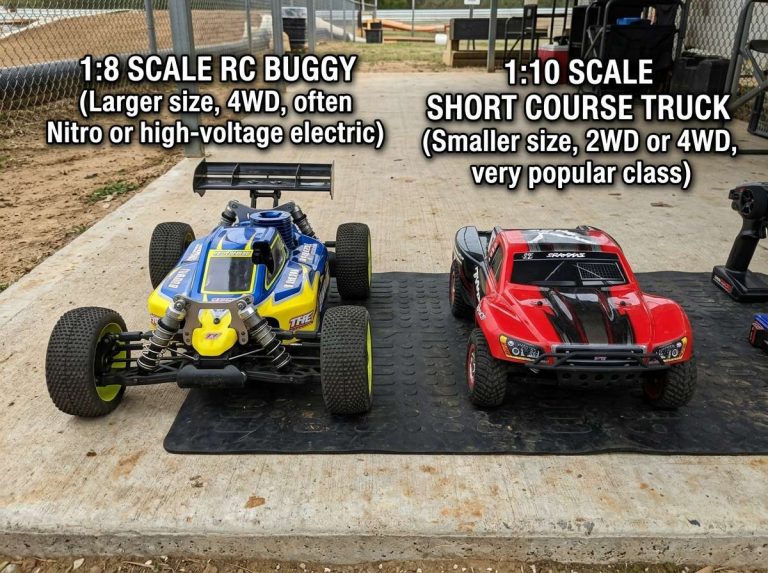 1 8 vs 1 10 scale rc car