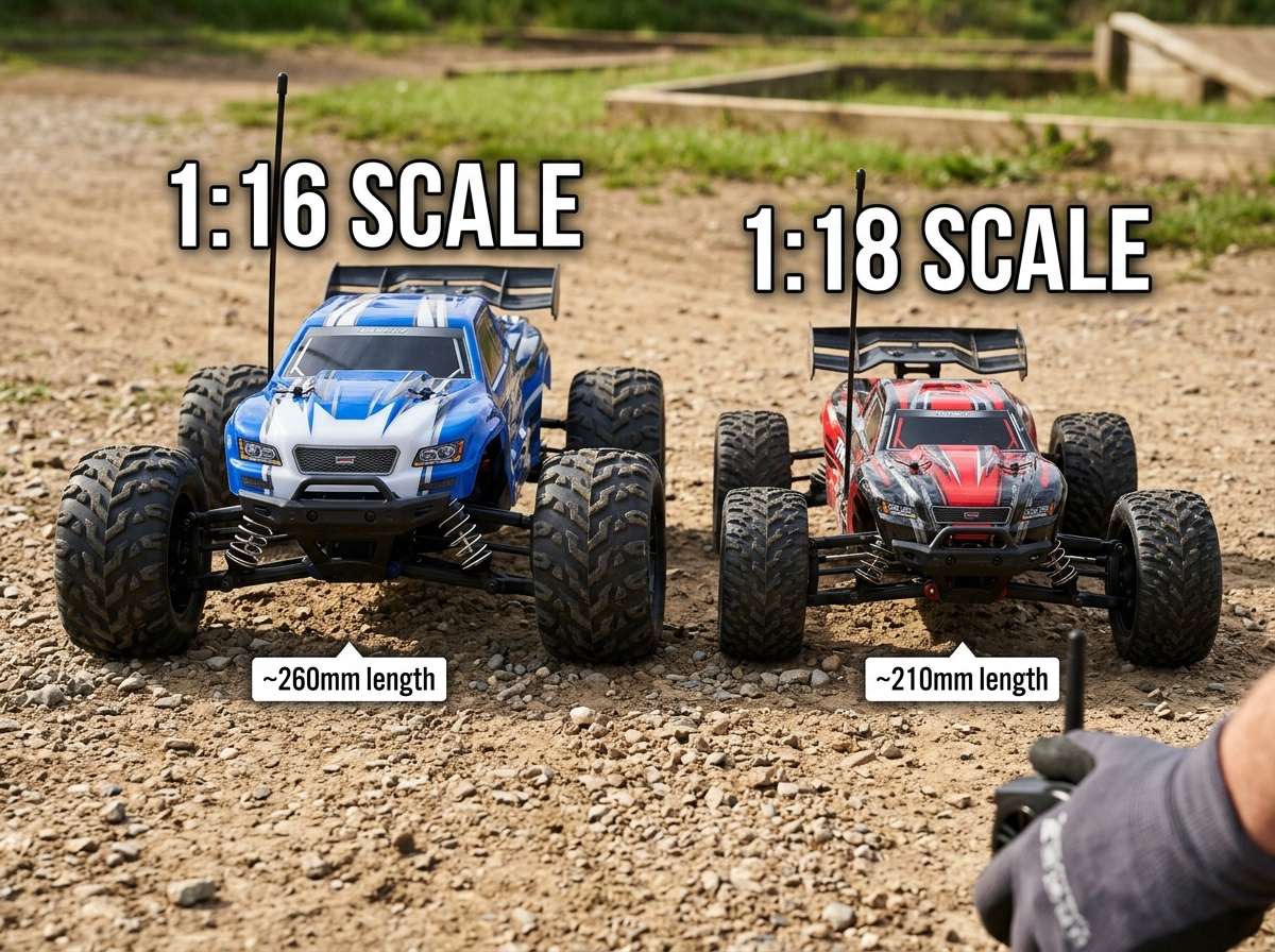 1/16 vs 1/18 Scale RC Car