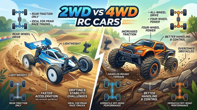 2WD vs 4WD RC Cars