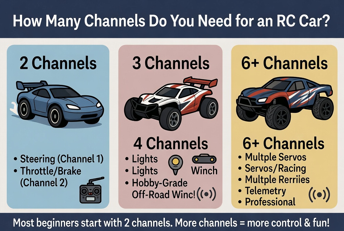 How Many Channels for RC Car