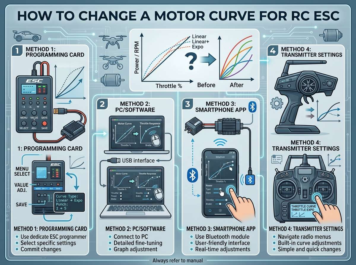 How to Change a Motor Curve for RC ESC