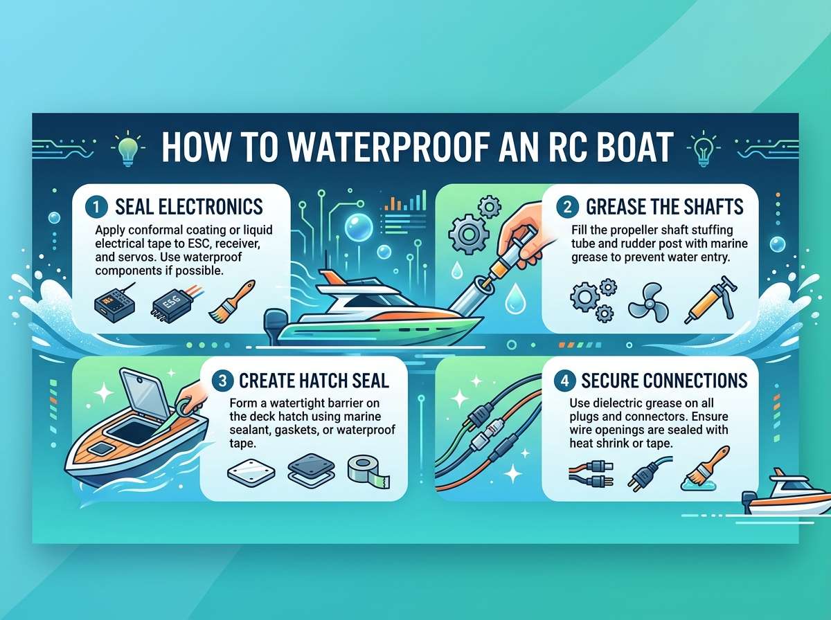 How to Waterproof Your RC Boat