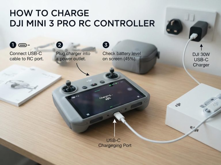 How to Charge Your DJI Mini 3 Pro RC Controller