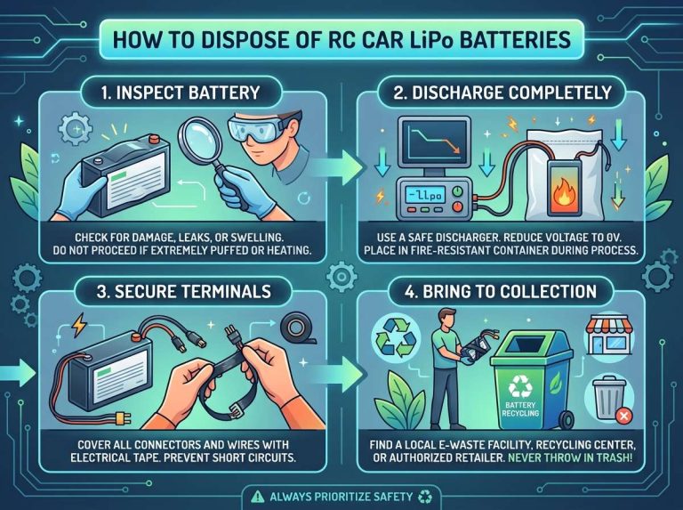 How to Dispose of RC Car LiPo Batteries