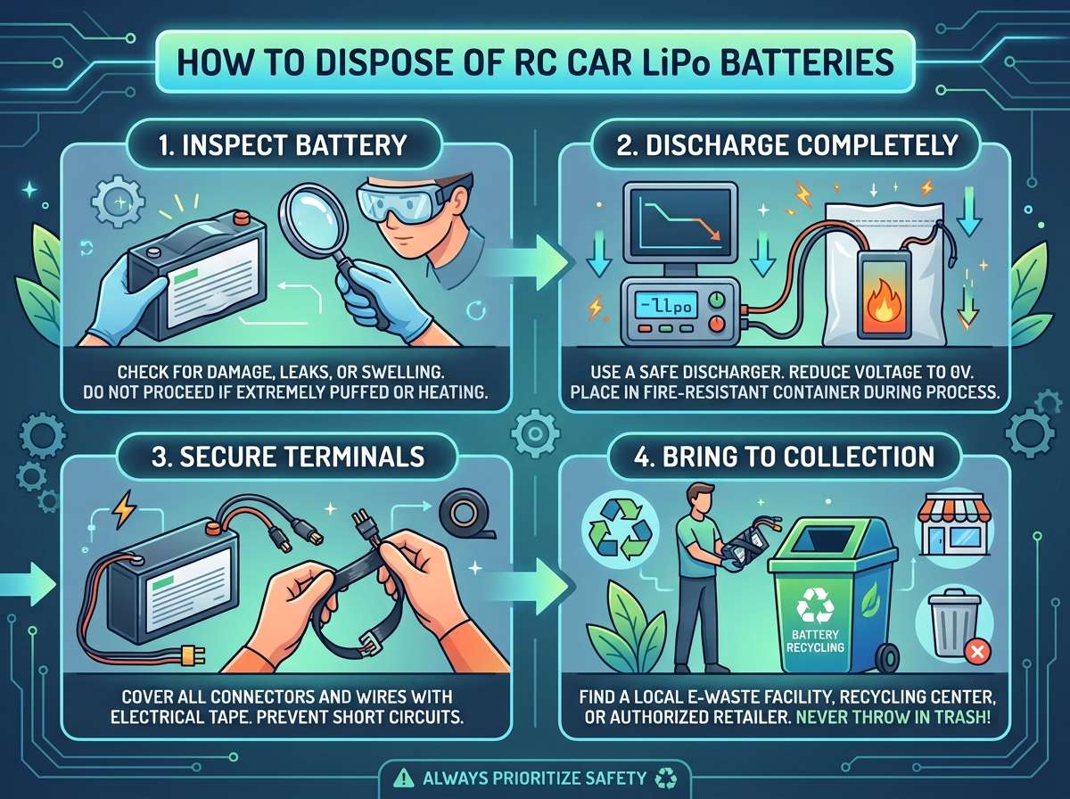 How to Dispose of RC Car LiPo Batteries