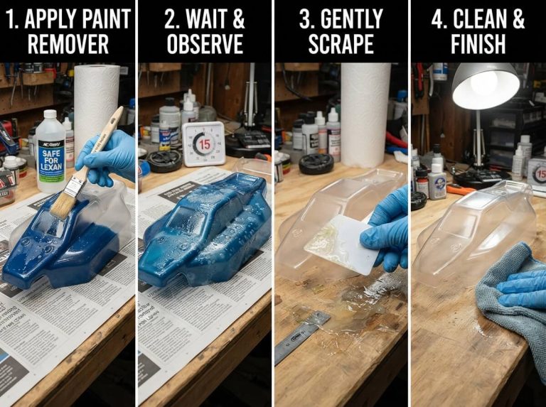 How to Remove Paint From Polycarbonate RC Body